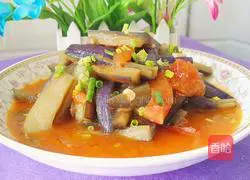 Illustration of how to cook eggplant with tomatoes 13