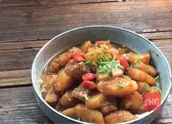 Illustration of how to cook potatoes with fresh peaches 11