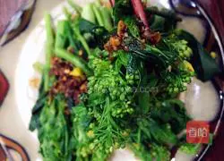 ~Illustration of how to make field rapeseed with oyster sauce and garlic paste 17