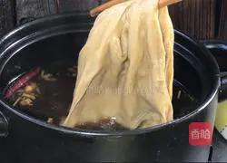 Braised tofu skin Illustration of how to do it 6