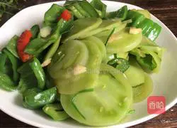 Illustration of how to make double pepper tomatoes (weight loss version) 9