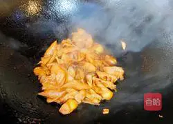 Illustration of how to stir-fry shepherd's purse and spring bamboo shoots 12