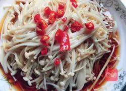 White Illustration of how to cook enoki mushrooms 12