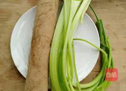 Stir-fried yam with celery Illustration of how to do it 1