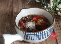 Illustration of how to make purslane mixed with beef 10