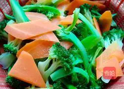 Illustration of how to make cold broccoli 2