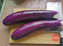 Illustration of how to make oil-consuming eggplant 1