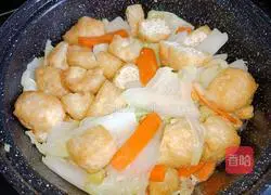 Illustration of how to make cabbage, tofu and vermicelli in pot 5