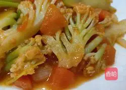 Illustration of how to make fried cauliflower with tomatoes 6