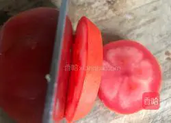 Illustration of home-style fried tomatoes 1