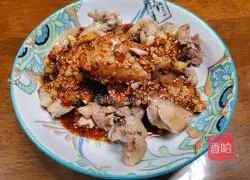 Illustration of how to make saliva chicken 3