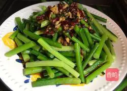 Illustration of how to make spicy garlic moss 9