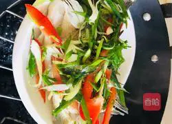 Illustration of how to make steamed seabass 5