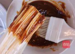 BBQ Illustration of how to make spicy pepper and enoki mushrooms 2