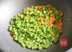 Illustration of how to fry green beans 8