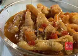 Thai hot and sour chicken feet recipe 3 