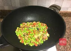 Illustration of how to cook green beans and mushrooms 7