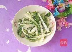 Illustration of how to make stir-fried black leaves and whites 13