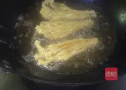 Illustration of Fried Enoki Mushrooms 6