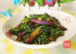 Illustration of how to make fried eggplant and leeks 16