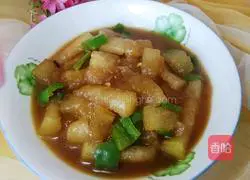 Illustration of how to make fried winter melon 8