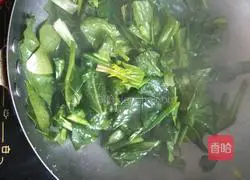 Illustration of how to make light spinach 2