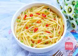 Illustration of how to make vinegar-coated potato shreds 11