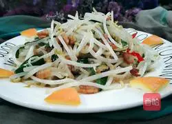 Illustration of how to make sea rice and mung bean sprouts 8