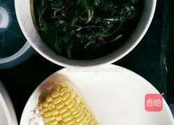 Garlic Red Amaranth Recipe Illustration 6