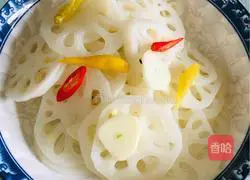 Illustration of how to make pickled pepper and lotus root 6