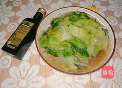 Illustration of how to stir-fry Western cabbage with Oreo olive oil 7