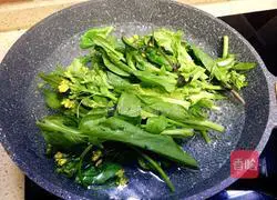 ~Illustration of how to make field rapeseed with oyster sauce and garlic paste 13