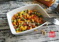 Illustration of how to make mushrooms and mixed vegetables 8