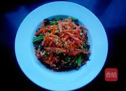 Illustration of how to make stir-fried spinach and carrots 6