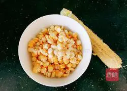 Fried carrots, potatoes and corn Illustration of how to do it 5
