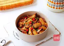 Illustration of how to make chicken thighs with scallion oil 14