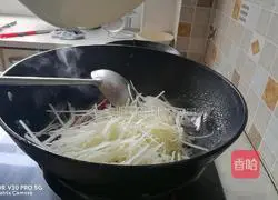 Illustration of how to make fried tomatoes and shredded potatoes 7