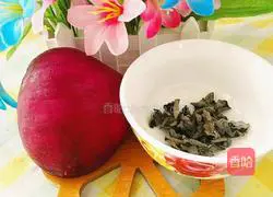 Illustration of how to make fried onions and fungus 1