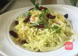 Illustration of how to make cold cabbage 6