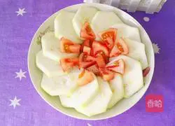 Illustration of how to make zucchini and steamed tomatoes 4