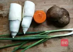 Illustration of how to make stir-fried edamame with mushrooms and wild rice 2