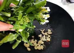 Illustration of how to stir-fry kale sprouts with soybean paste 3