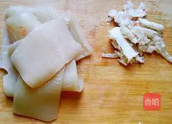 Illustration of how to make crystal pig skin jelly 3