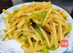 Green peppers and potatoes Illustration of how to make silk 7