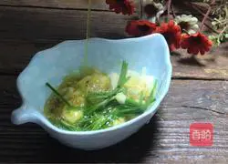 Illustration of how to make cold loofah 6