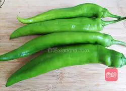 This is a big tiger ~ Illustration of how to make tiger skin green pepper 1