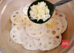 Cold salad Illustration of how to make lotus root slices 5