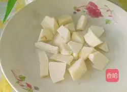 Illustration of how to make fried lotus white with taro 3