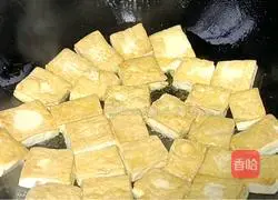 Illustration of how to make cumin dried tofu 4