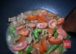 Fried tomatoes with salted dried radish Illustration of how to do it 8